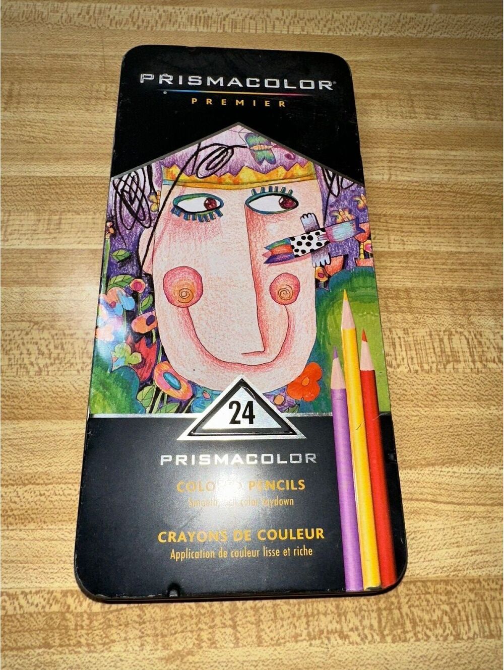 Prismacolor Premier Colored Pencils Metal Tin Case